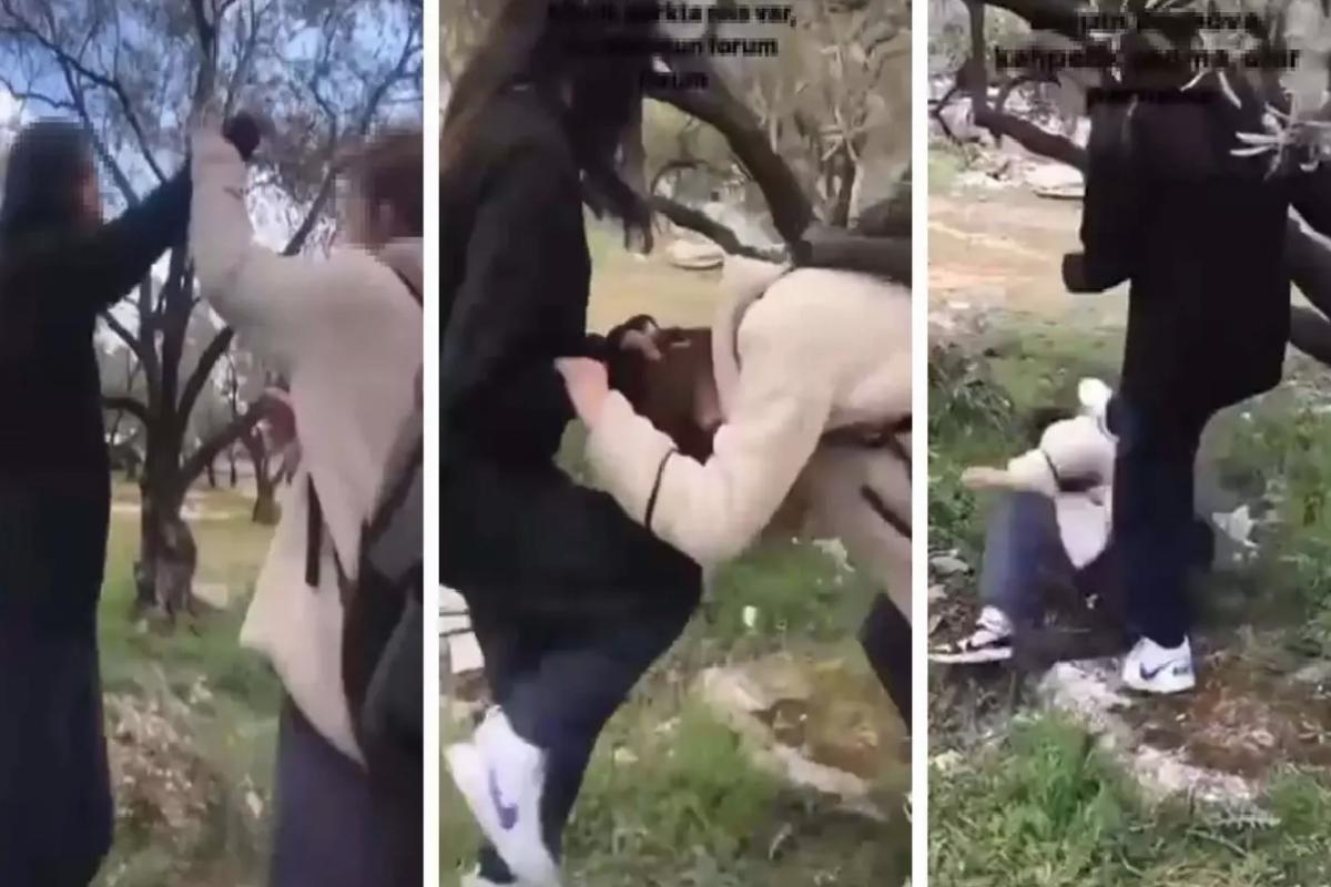13 yaşındaki kız öğrenci arkadaşını darbetti