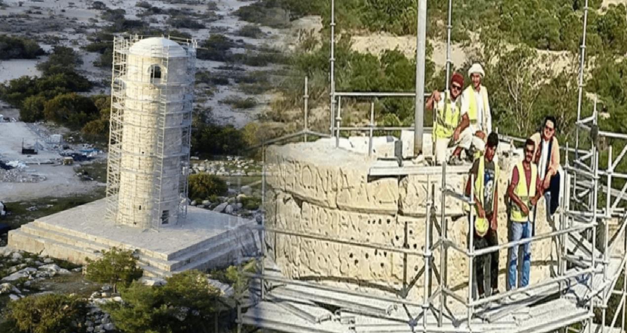 2 bin yıllık Patara Deniz Feneri’nin restorasyonu bitti