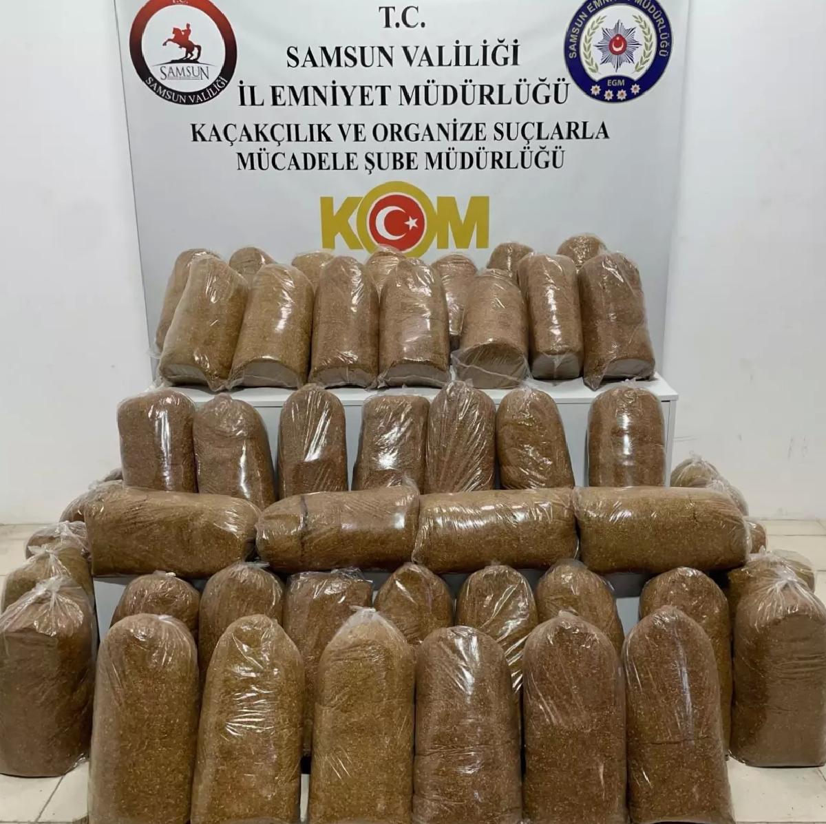 240 Kilo Kaçak Tütün Ele Geçirildi