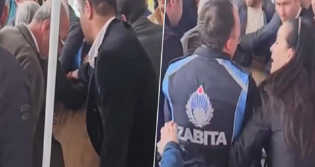 AKP’li belediyenin yönetimindeki ilçede İmamoğlu standına polis müdahalesi