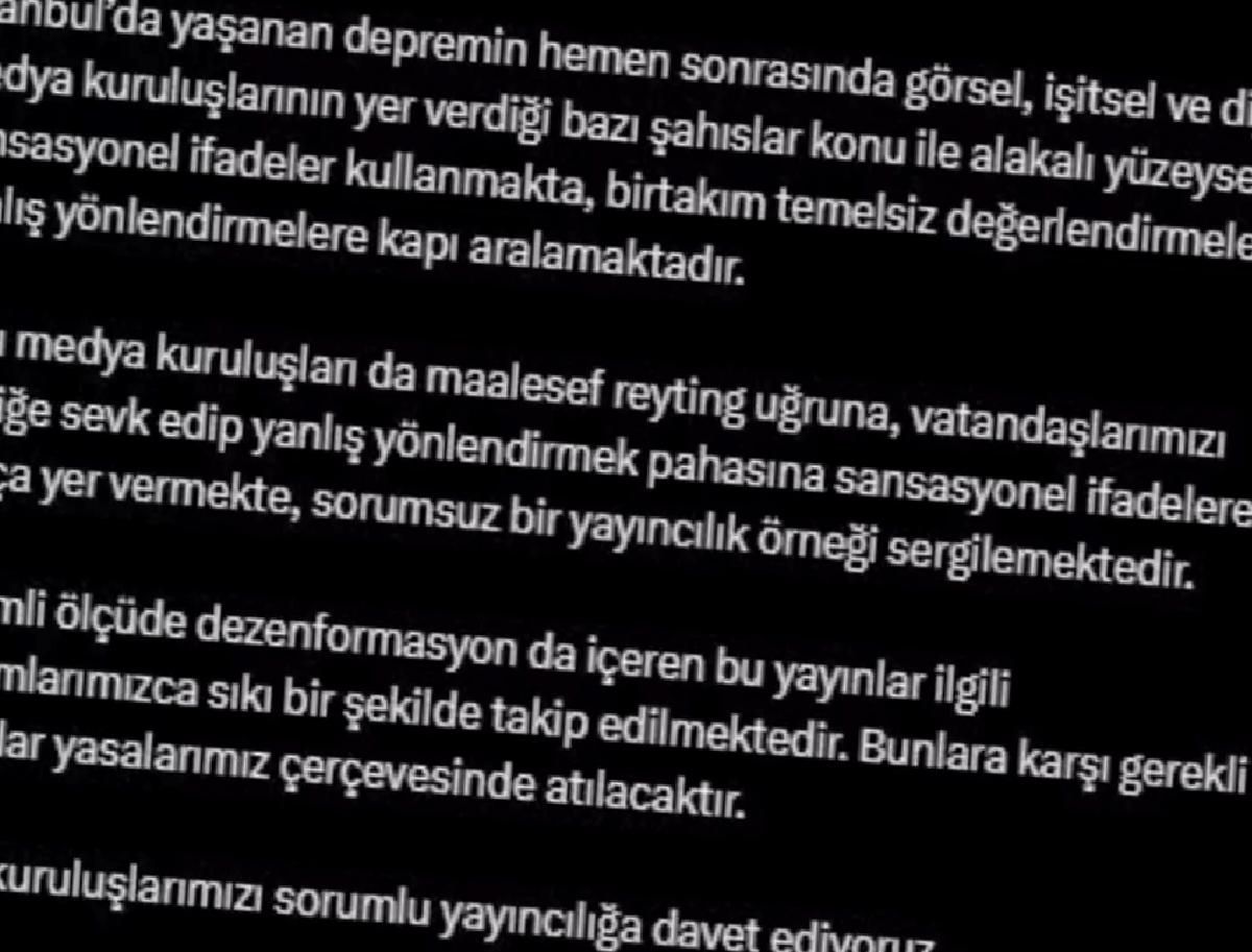 Altun’dan Medyaya Eleştiri
