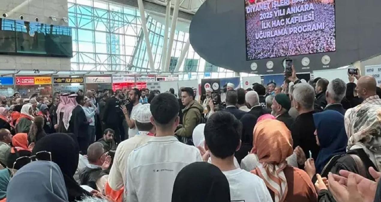 Ankara’dan ilk hacı kafilesi dualarla uğurlandı