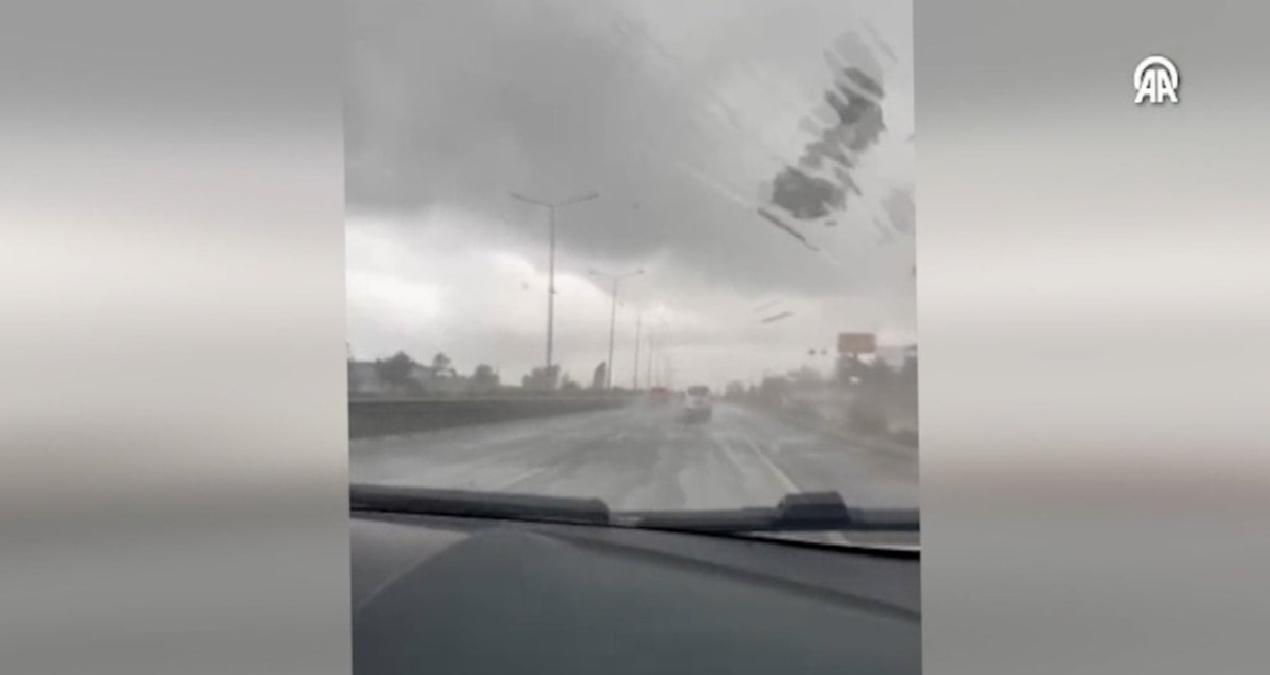 Antalya’da akıllara zarar anlar kayda alındı! Minibüs havaya kalktı parçalara ayrıldı