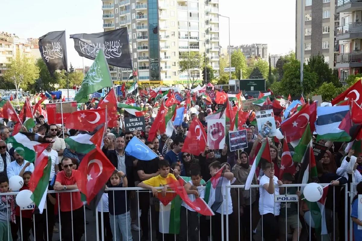 Aydın’da Gazze’ye Destek Mitingi