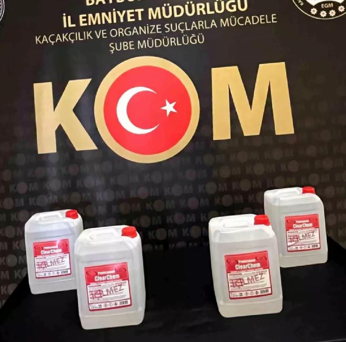 Bayburt’ta 20 Litre Kaçak Etil Alkol Ele Geçirildi