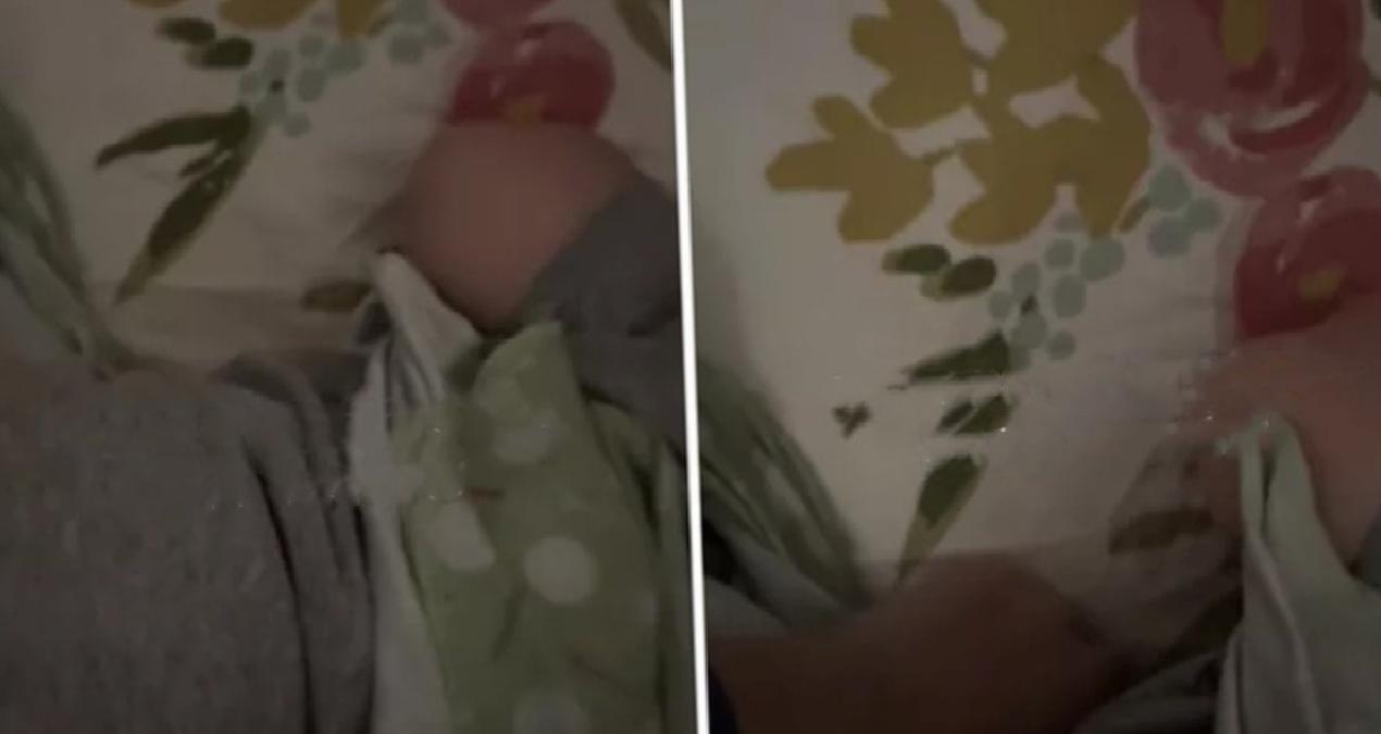 Bebek kamerasından garip bir ses duydu: Beşikte bulduğu şey karşısında şoke oldu