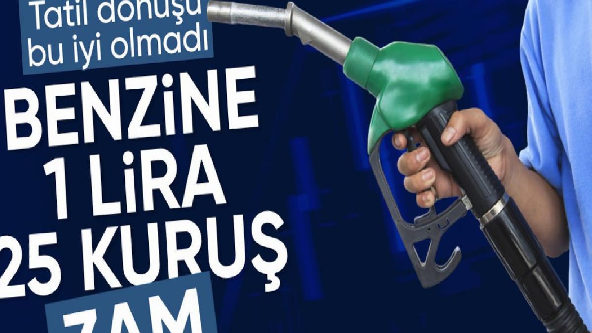 Benzine zam geliyor
