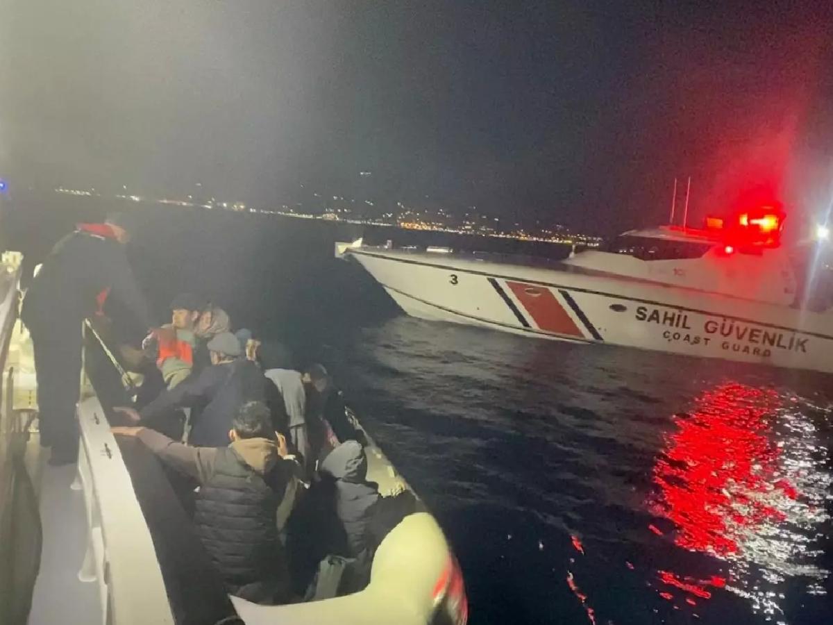 Bodrum Açıklarında 21 Düzensiz Göçmen Yakalandı