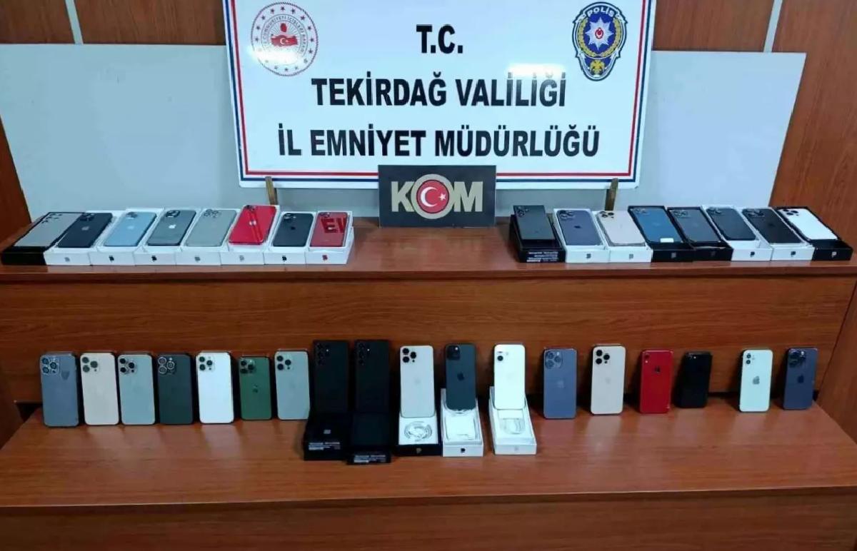 Çerkezköy’de Kaçak Telefon Operasyonu