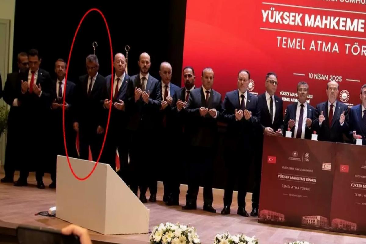 Cevdet Yılmaz’ın katıldığı törende duaya el kaldırmadı