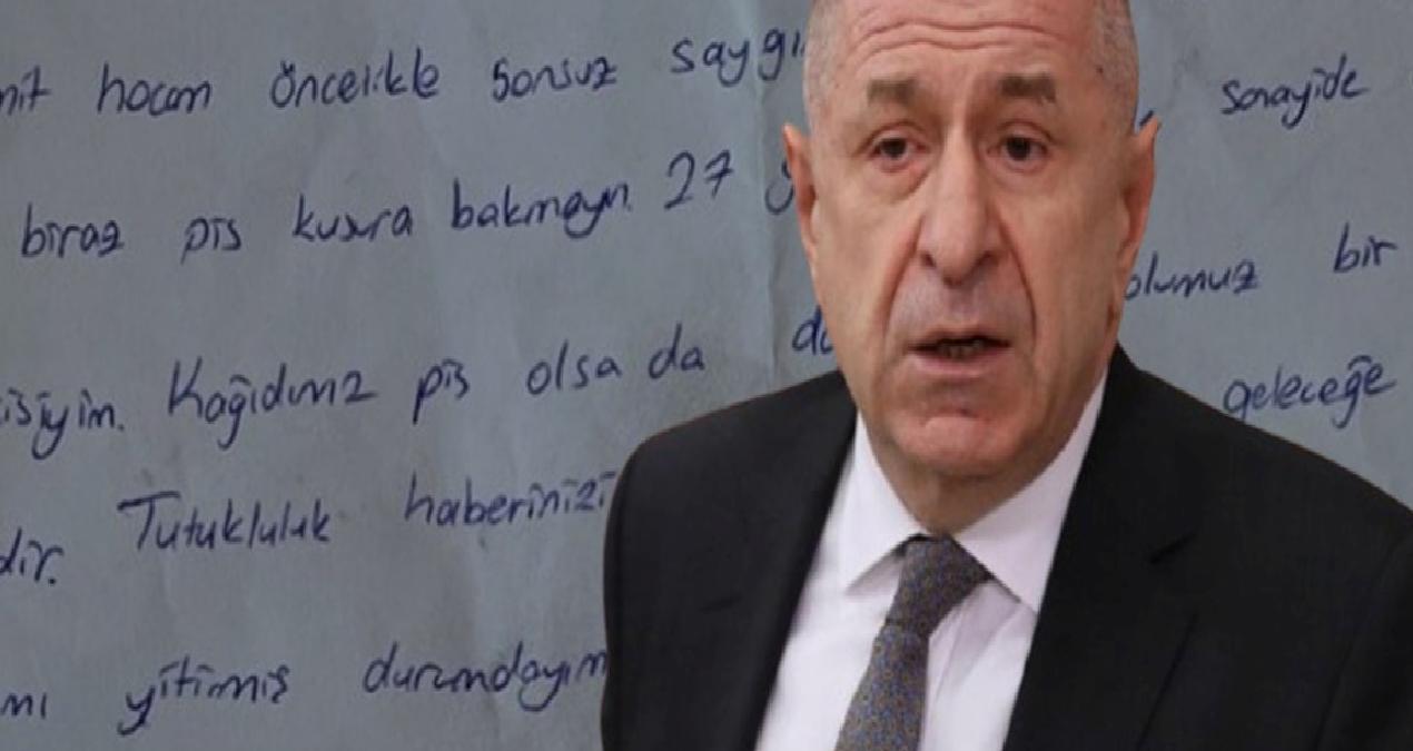 Cezaevindeki Ümit Özdağ’ı duygulandıran mektup