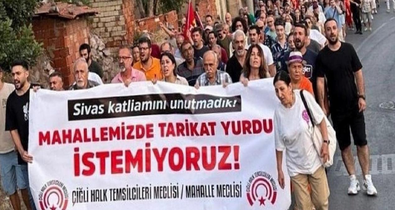 Çiğli’de tarikat yurdu iddiasına takipsizlik kararına sert tepki: “Laiklik mücadelesini sürdüreceğiz”