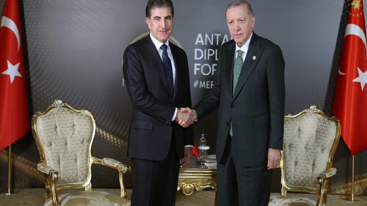 Cumhurbaşkanı Erdoğan, IKYB Başkanı Barzani ile görüştü