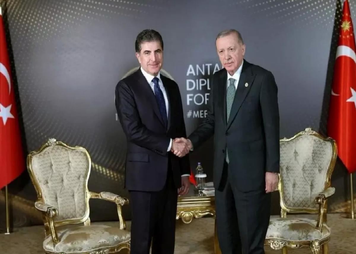 Cumhurbaşkanı Erdoğan, IKYB Başkanı Barzani’yi kabul etti