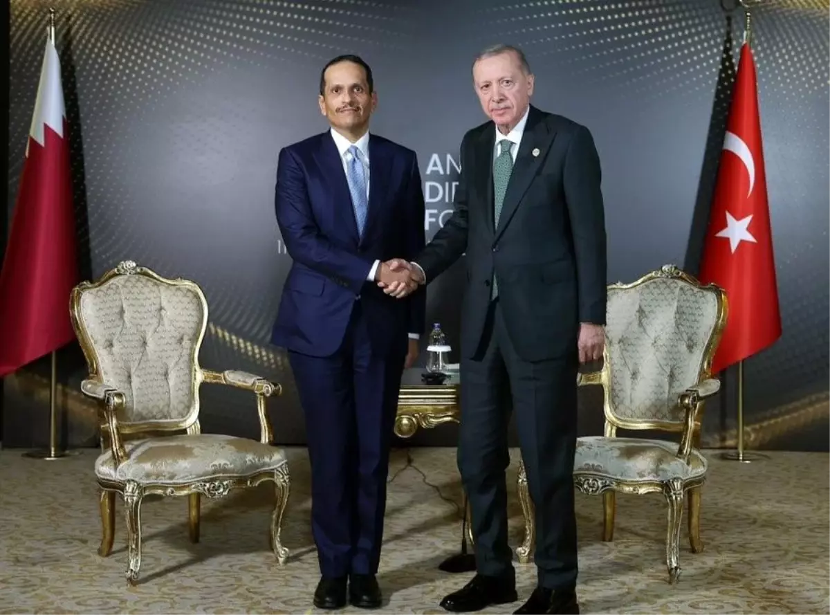 Cumhurbaşkanı Erdoğan, Katar Başbakanı El Sani’yi kabul etti