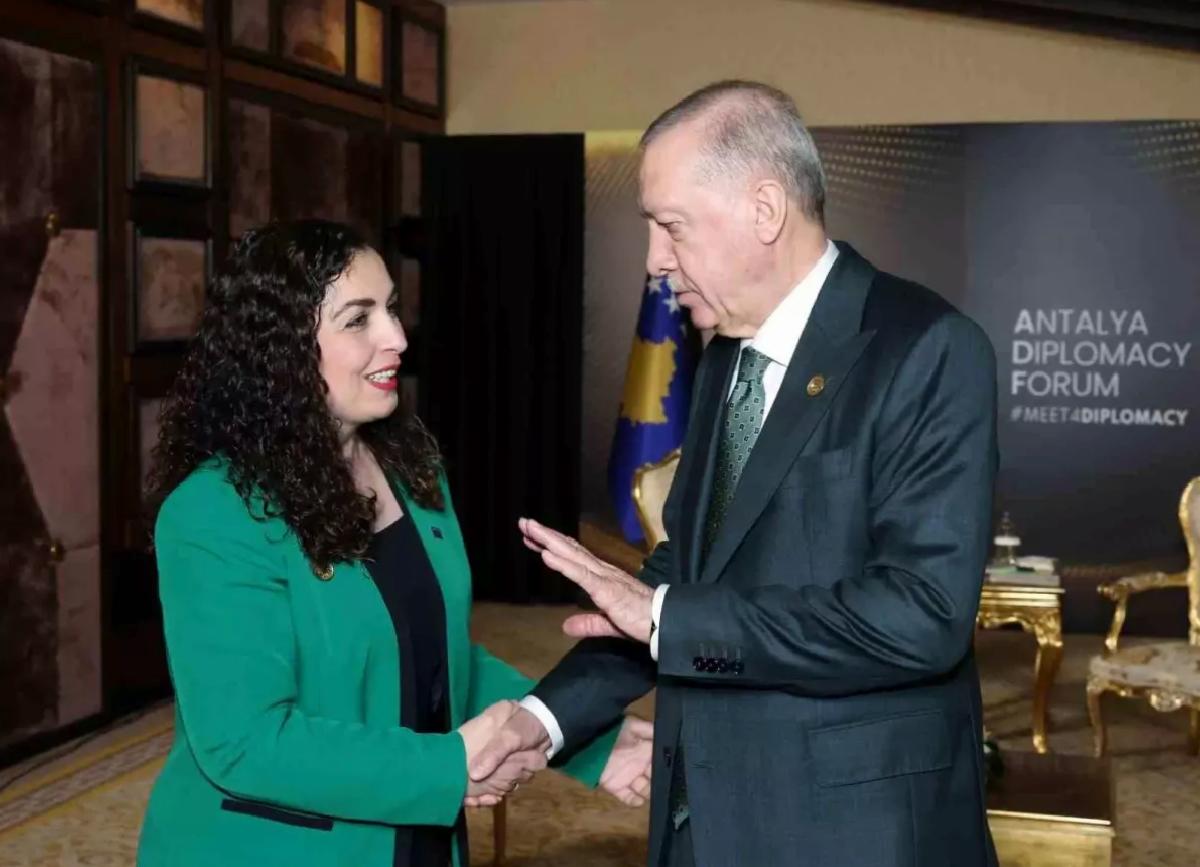 Cumhurbaşkanı Erdoğan, Kosova Cumhurbaşkanı Osmani-Sadriu ile görüştü
