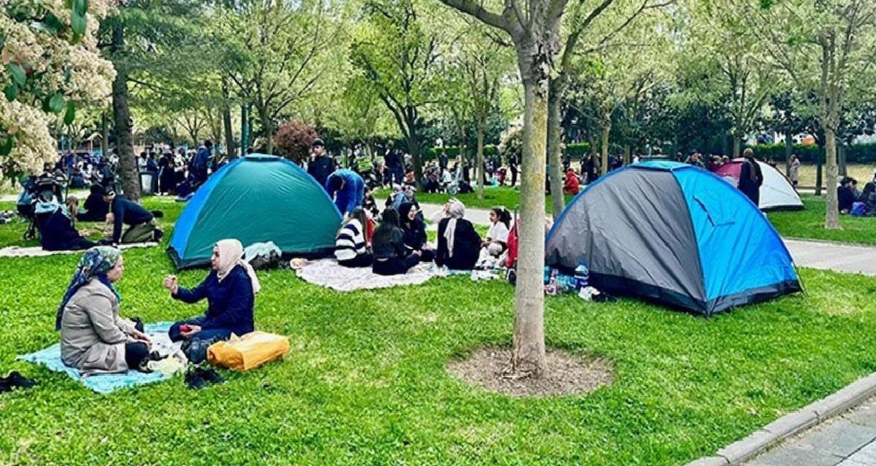 Depremden korkanların Gezi Parkı’na kurduğu çadırlar kaldırıldı