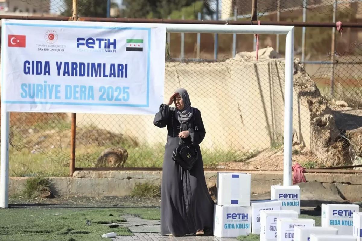 Dera’ya 1500 Gıda Kolisi Dağıtıldı