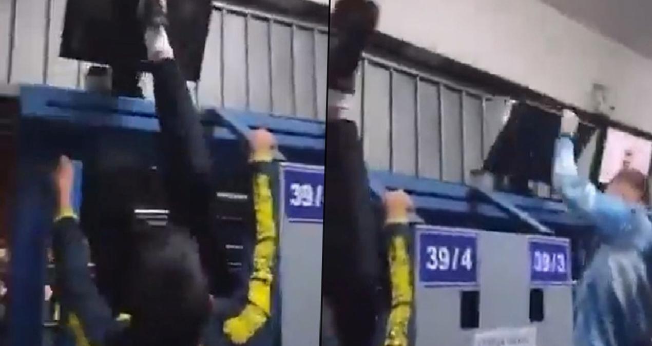 Derbi mağlubiyeti çılgına çevirdi! Ekranları tekmelediler