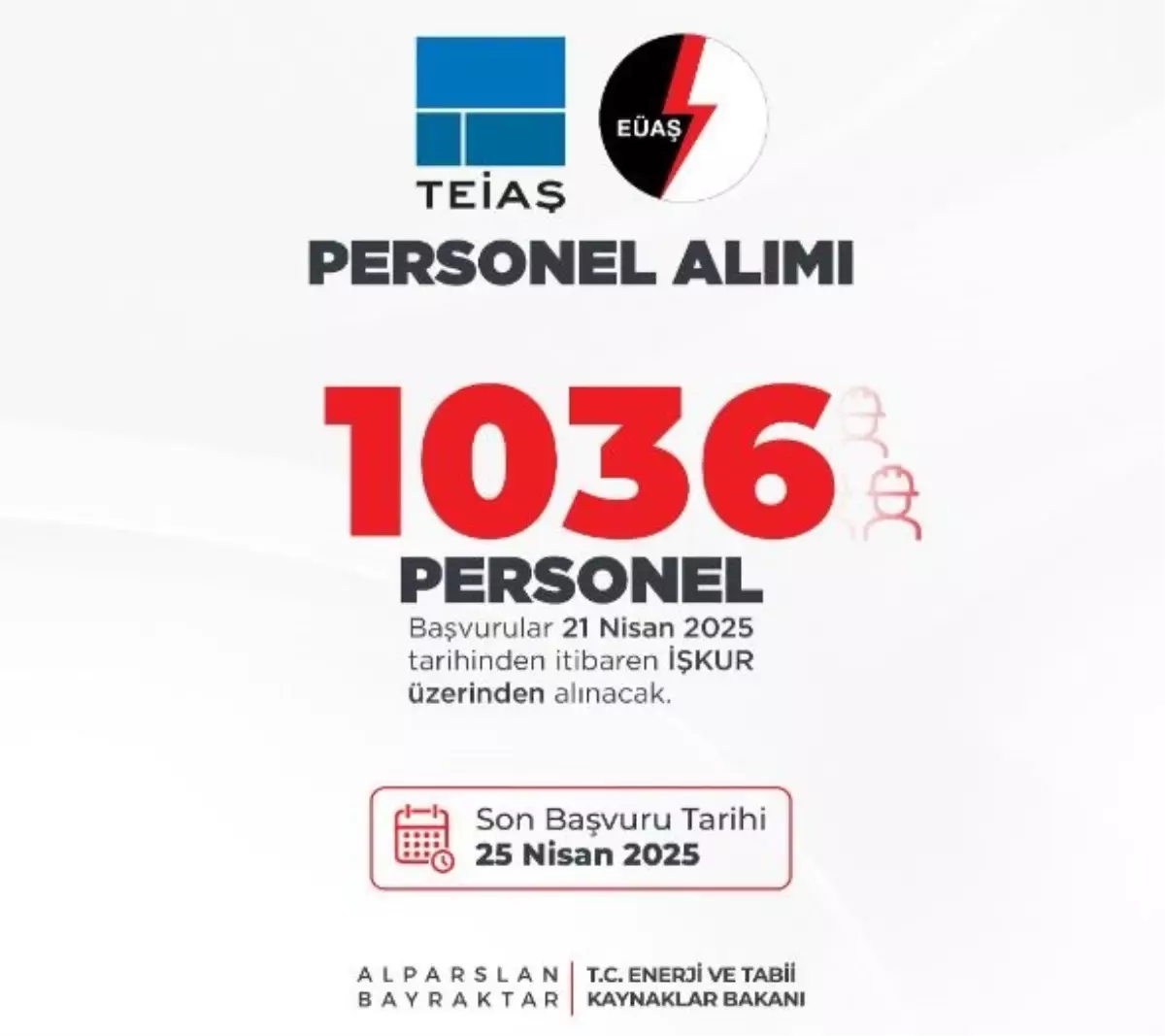 Enerji Sektörüne 1036 Yeni Personel Alımı