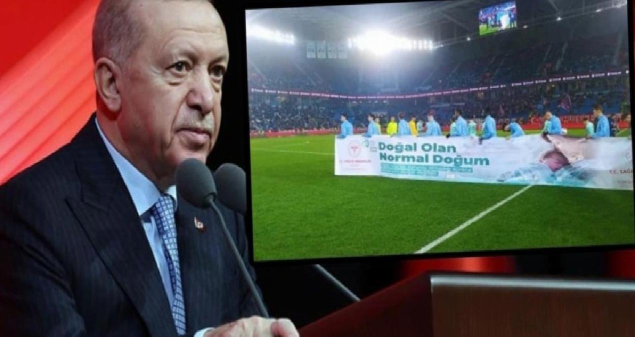 Erdoğan skandal pankartı savundu: ‘Bizim için beka meselesidir’