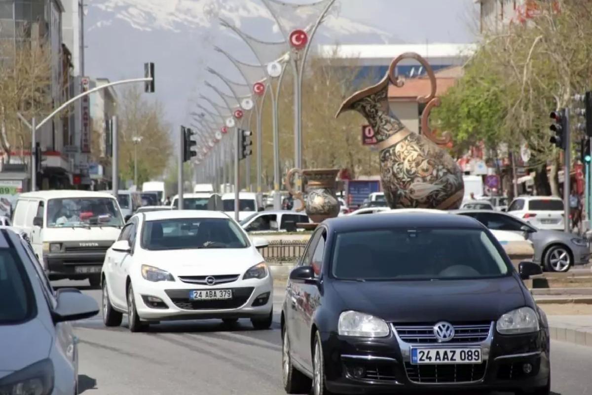 Erzincan’da Araba Sayısı 78 Bin 669