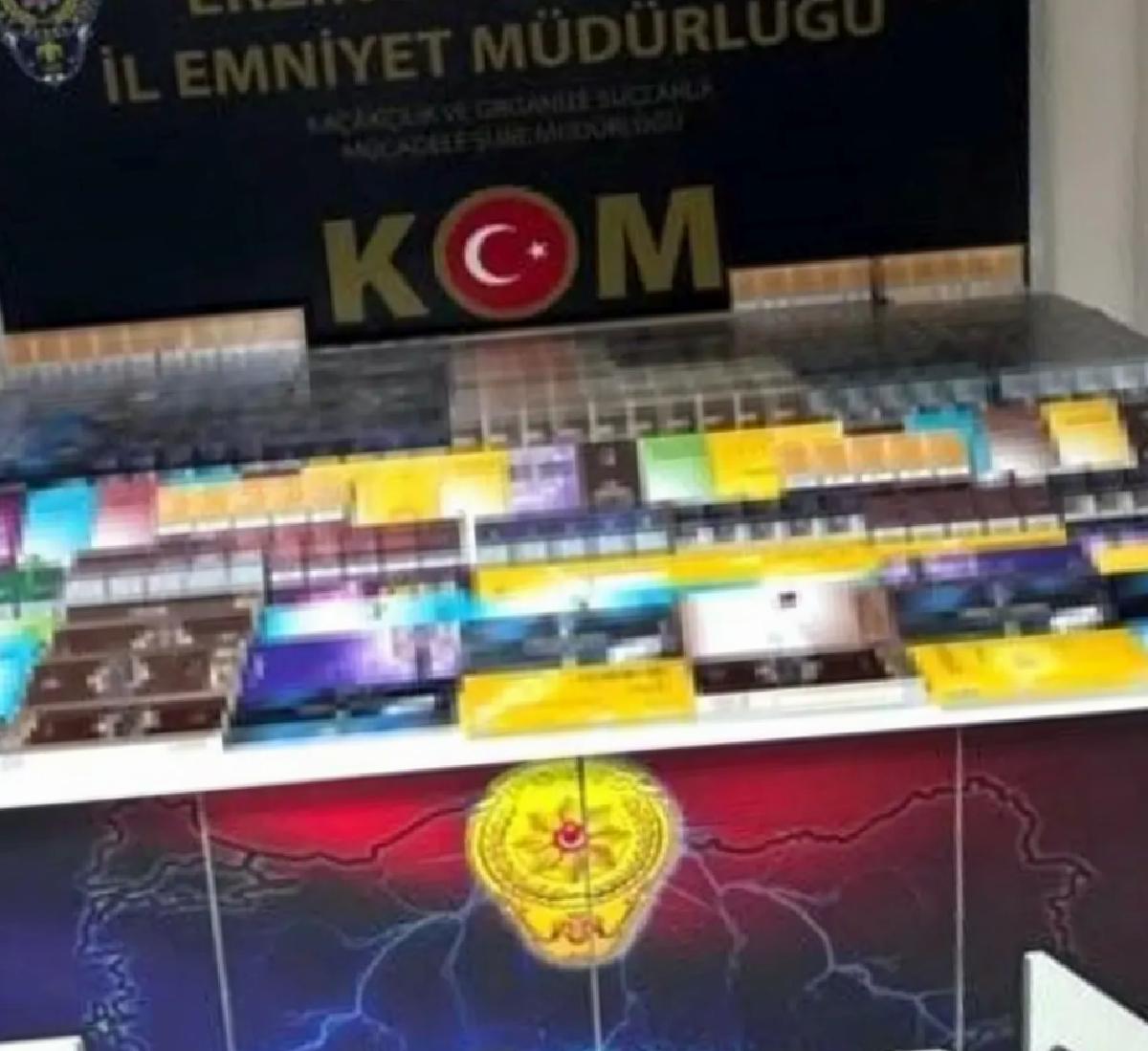 Erzincan’da Kaçak Sigara Operasyonu