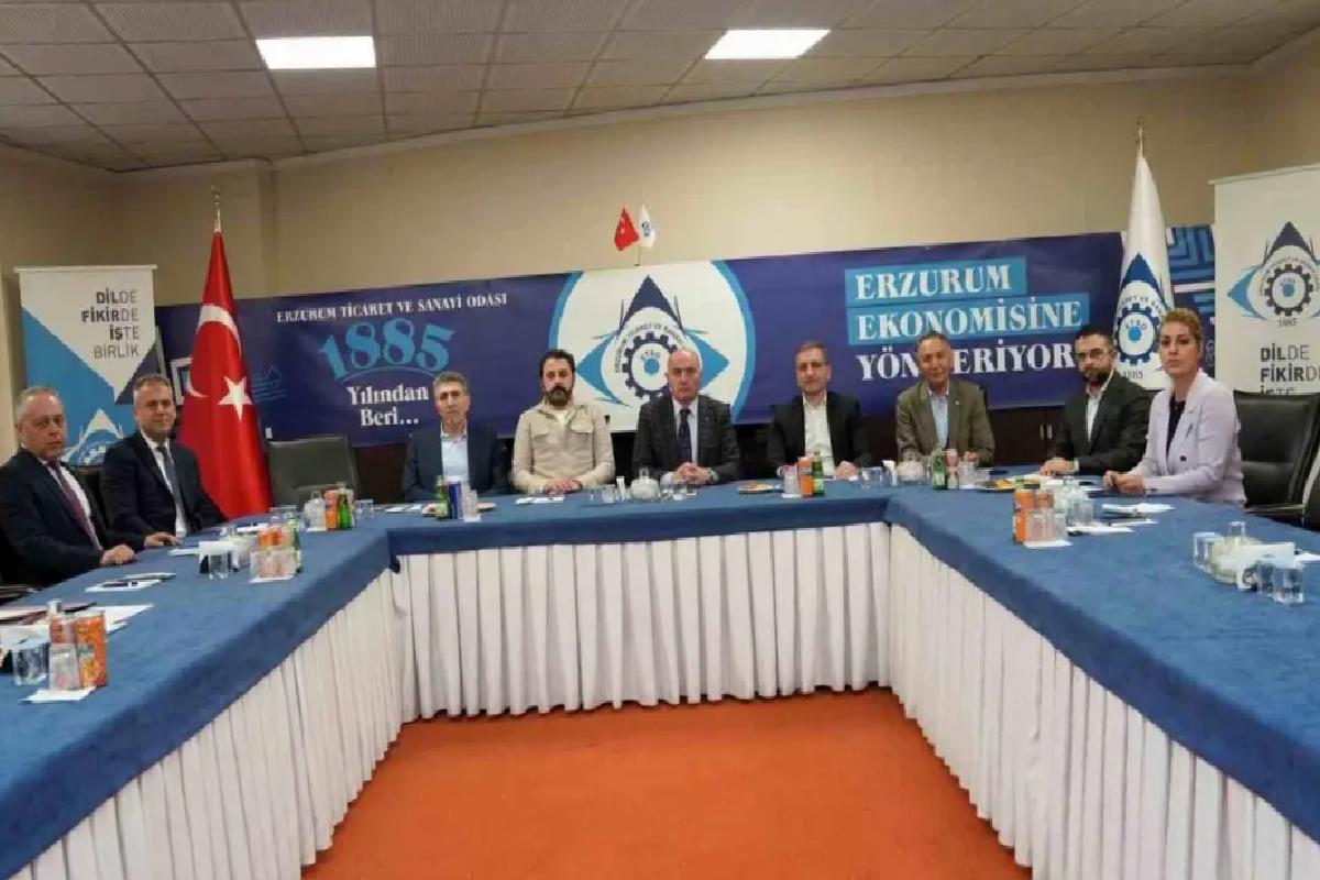 Erzurum Ticaret Odası’nda Yönetim Kurulu Toplantısı