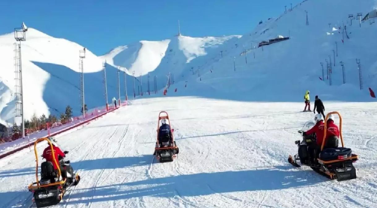 Erzurum’da Jandarma Kayak Sezonunda 651 Kişiyi Kurtardı