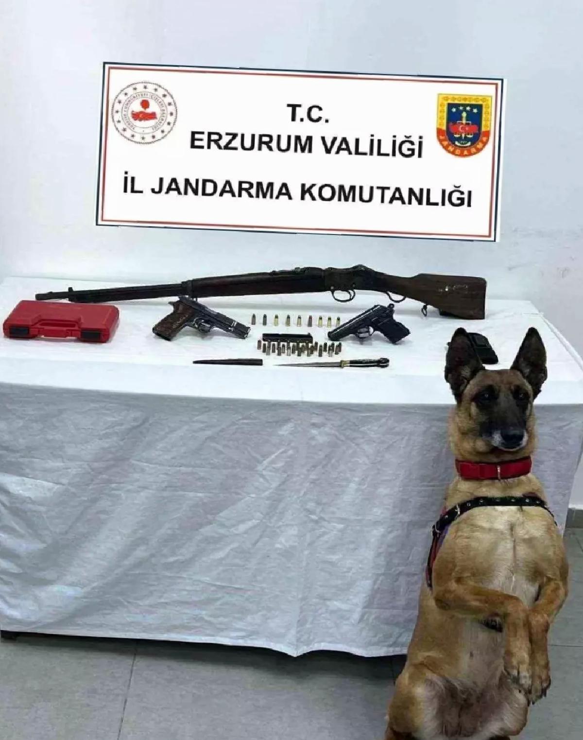 Erzurum’da Kaçak Silah Operasyonu