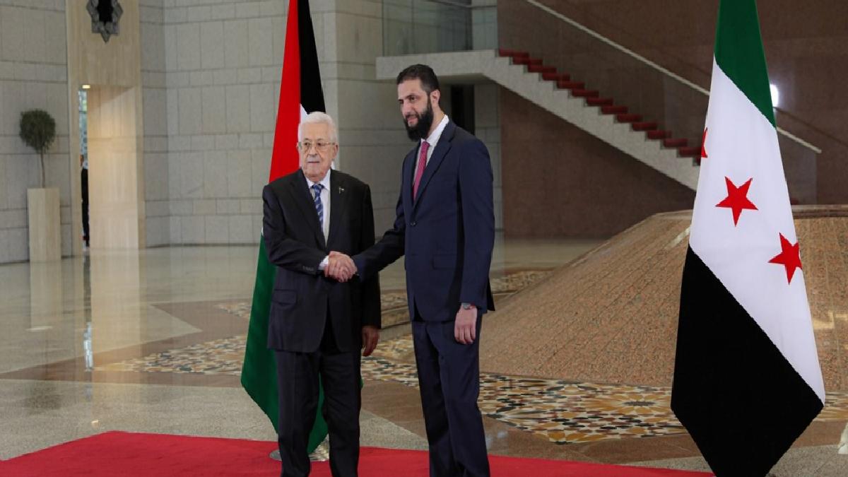 Filistin Devlet Başkanı Mahmud Abbas, Şam’a ziyarette bulundu