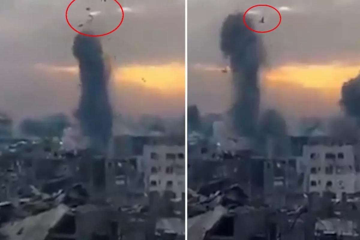 Gazze’de sözün bittiği yer! Bombaların etkisiyle bedenler havaya böyle savruldu