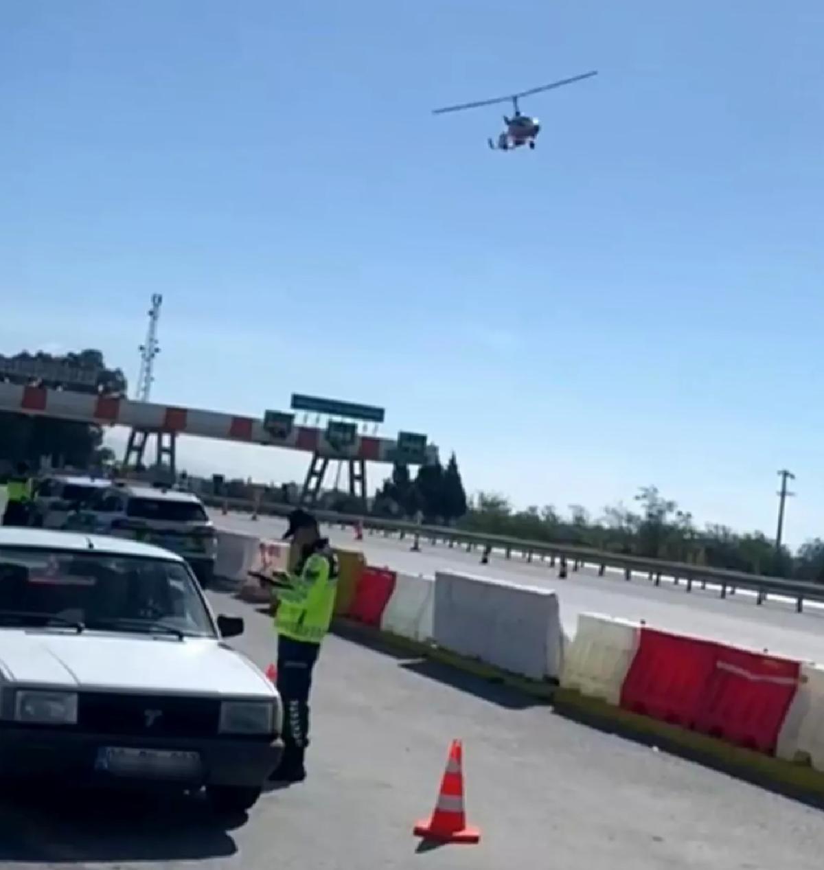Germencik’te Havadan Trafik Denetimi