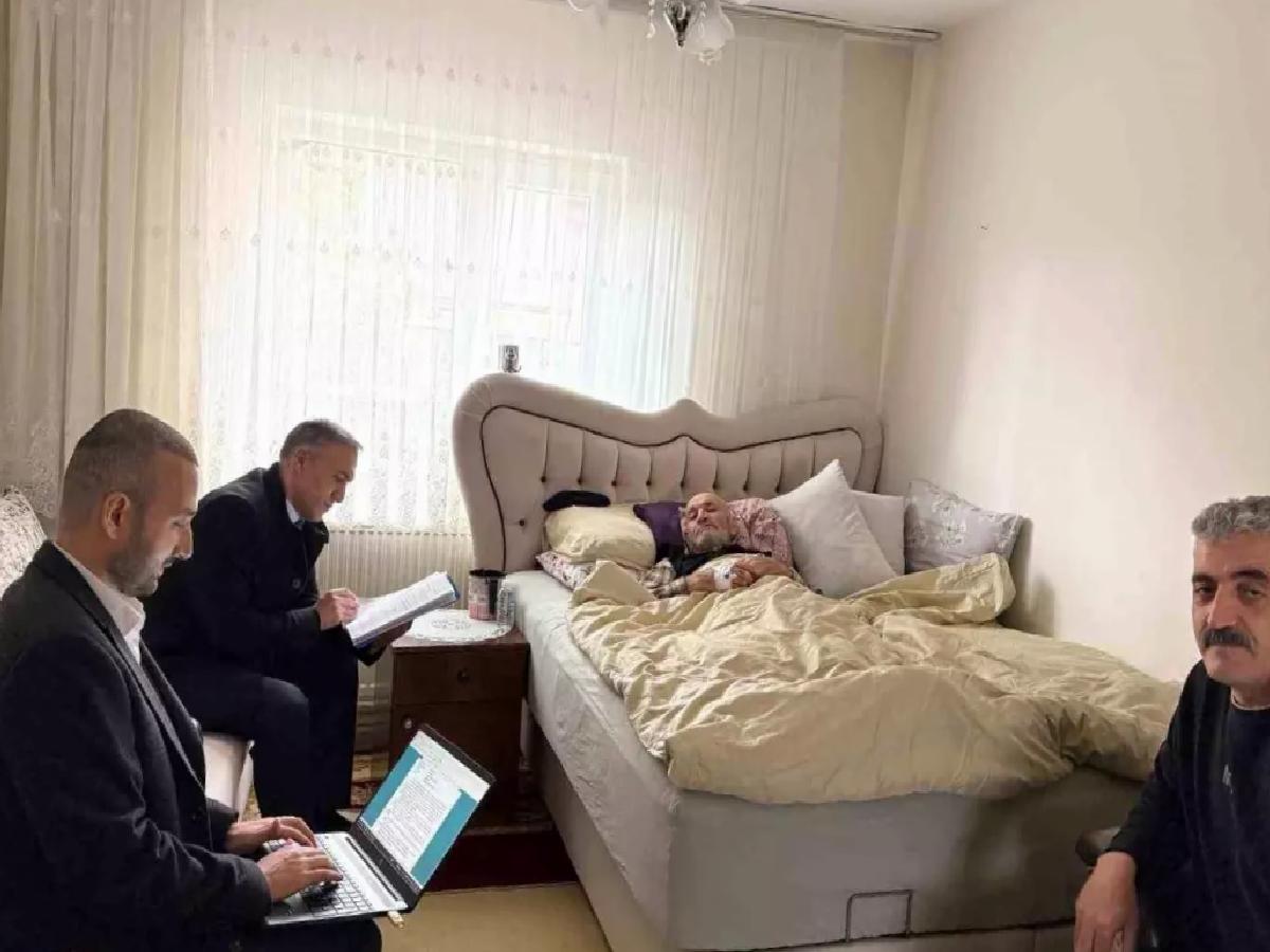 Hasta Yatağında İfade Verdi
