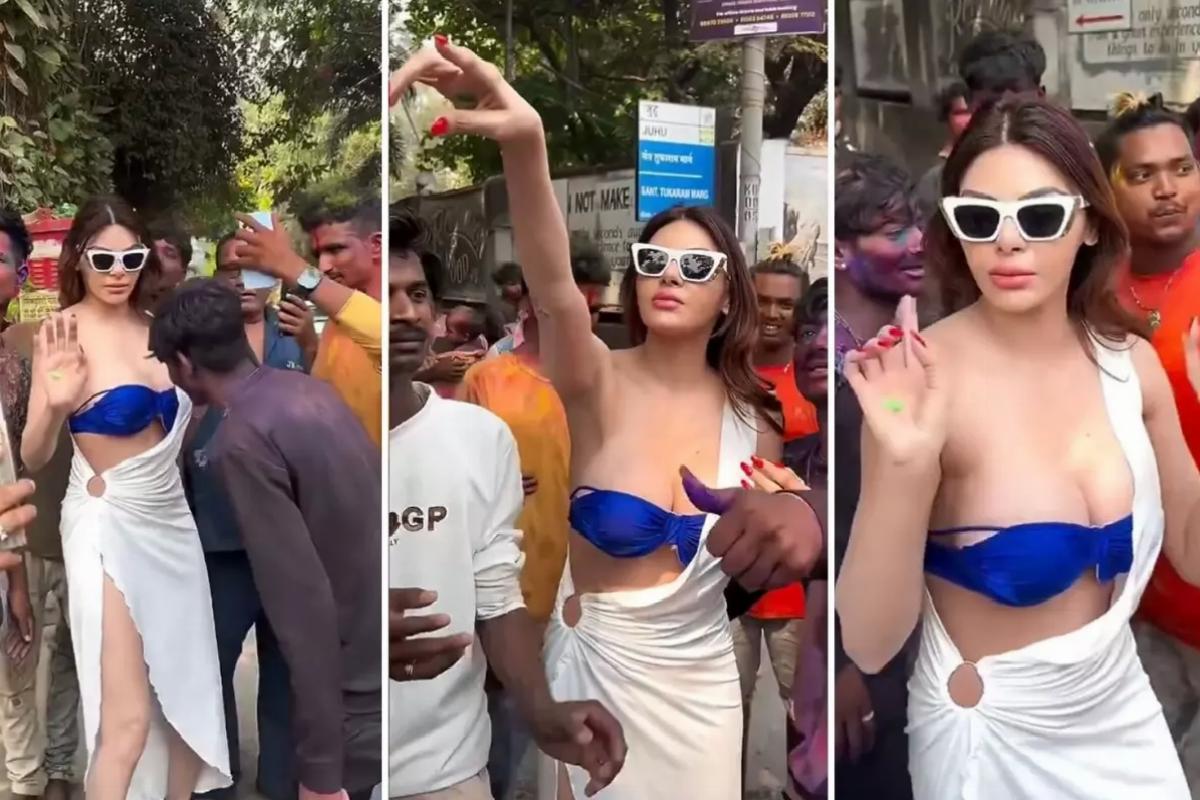 Hindistan’da onlarca erkeğin arasında kalan ünlü ismin zor anları: Bana dokunmayın
