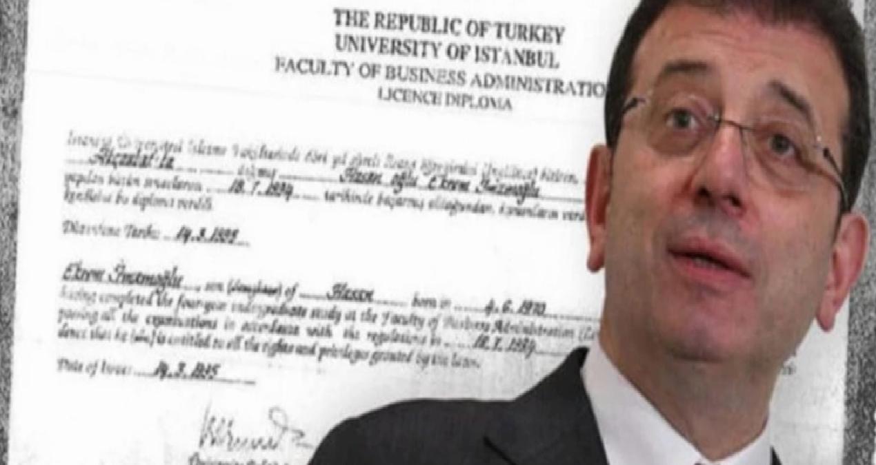 İmamoğlu’nun diplomasını tiyatrocuya iptal ettirdiler