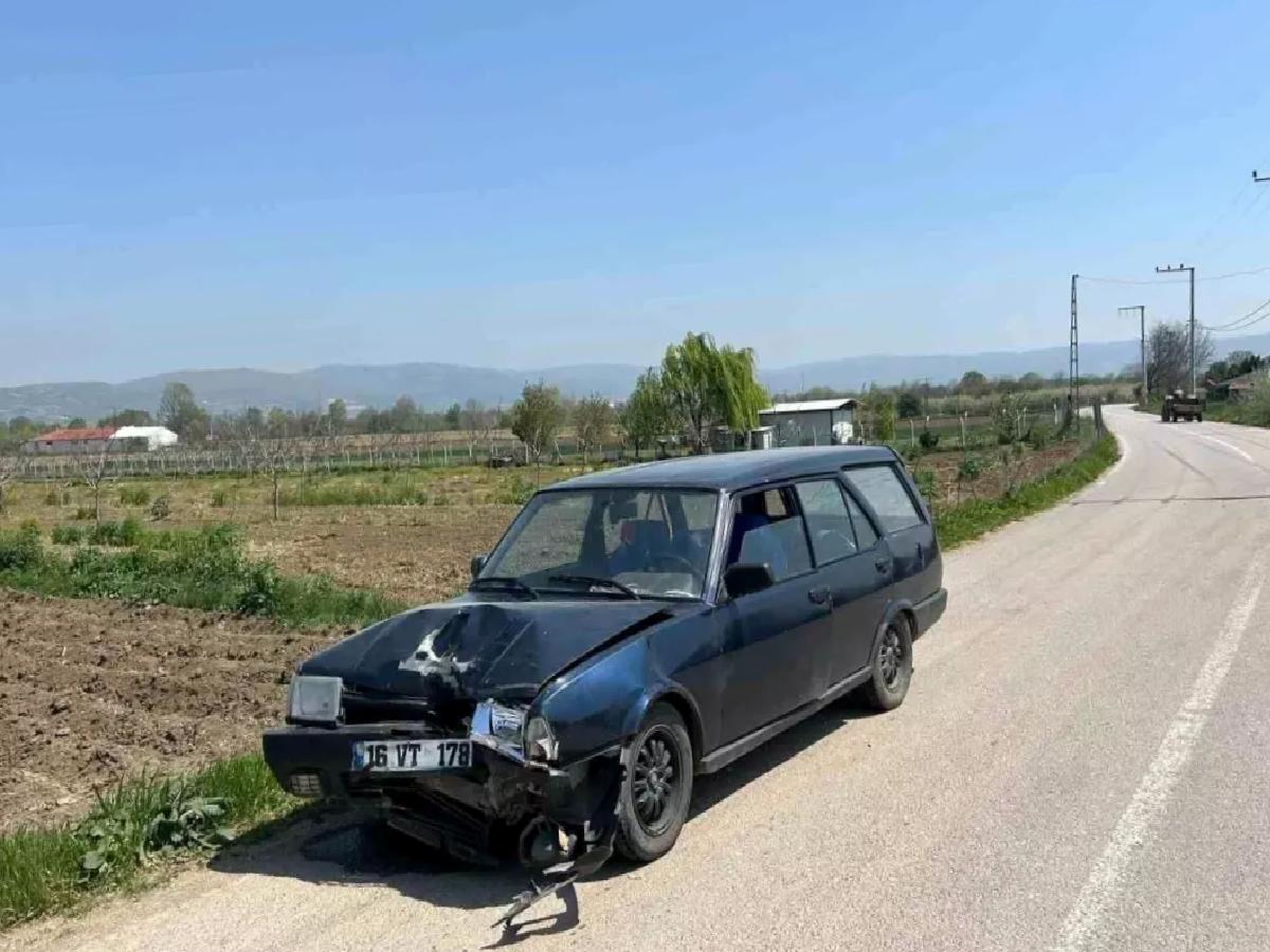 İnegöl’de Otomobil Kazası: 1 Yaralı