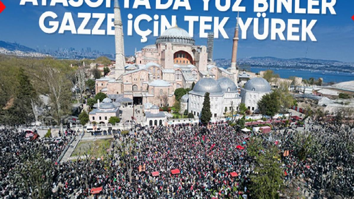 İstanbul Gazze için ayakta: Beyazıt Meydanı’na akın ettiler