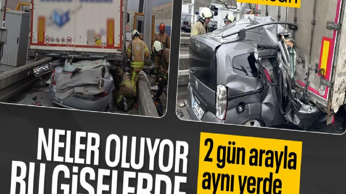 İstanbul’da aynı yerde ikinci kaza: Yine tıra arkadan çarpan araç vakası