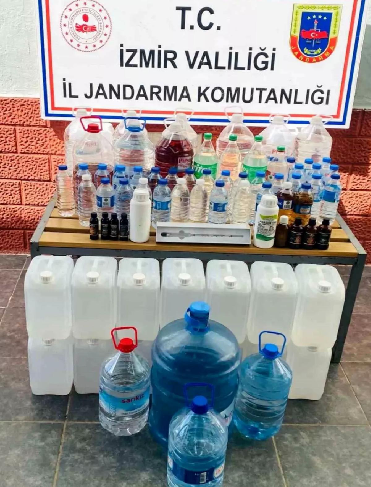 İzmir’de Kaçak Alkol Operasyonu