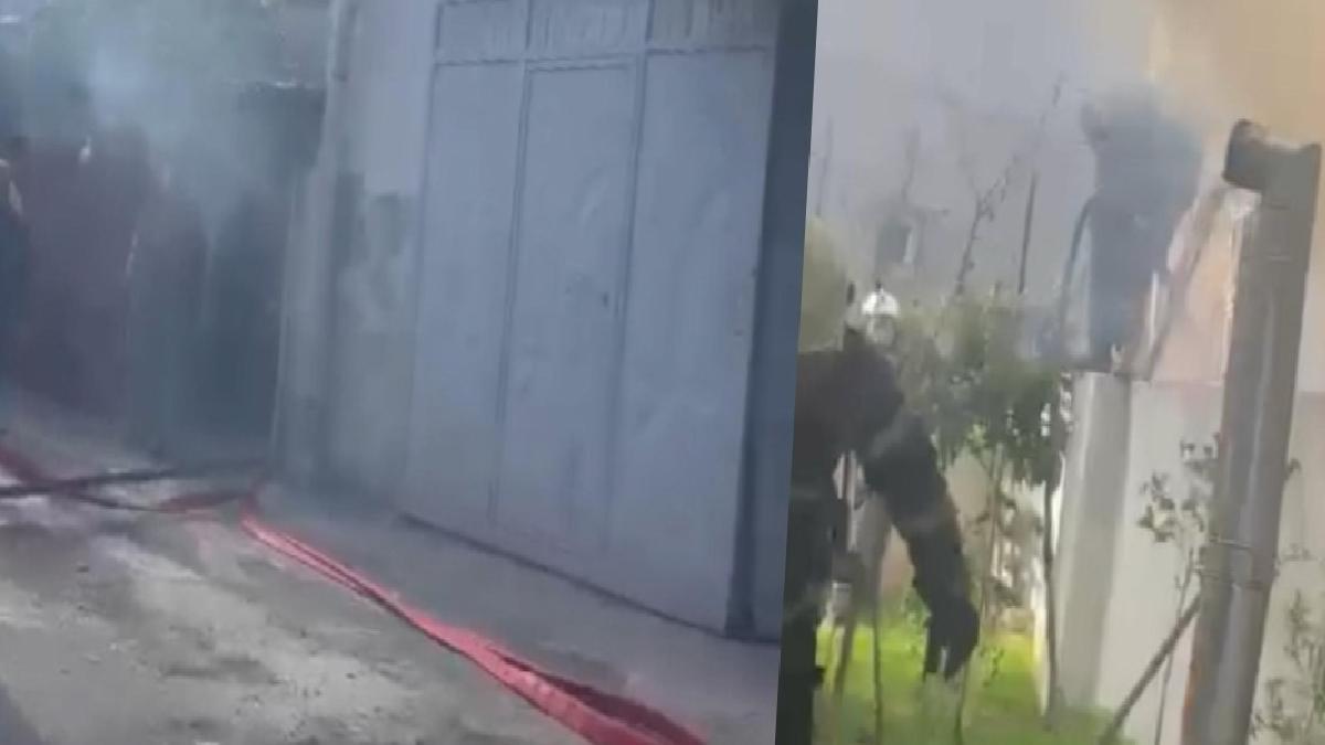 Kahramanmaraş’ta müstakil evde çıkan yangın paniğe neden oldu
