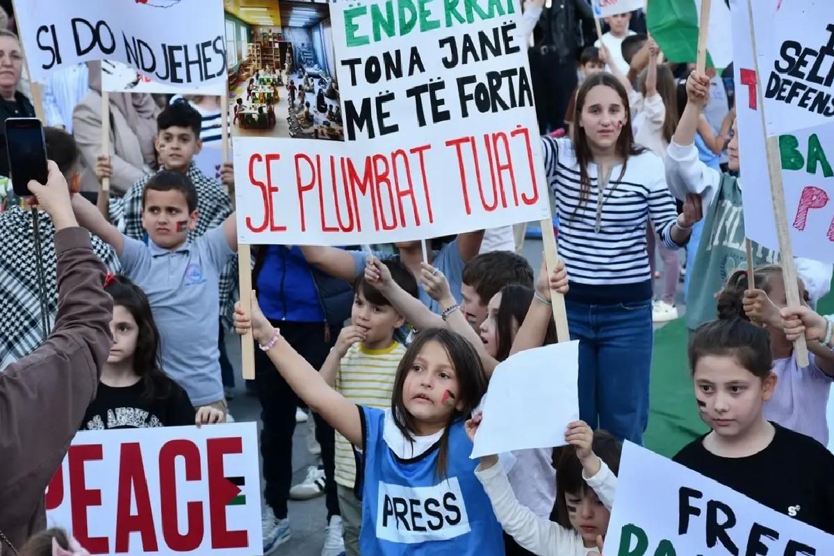 Kalkandelen’de Gazze’ye Destek Gösterisi