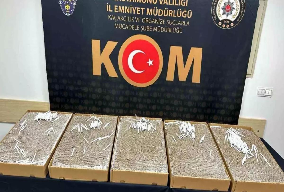 Kastamonu’da 27 Bin Doldurulmuş Makaron Ele Geçirildi