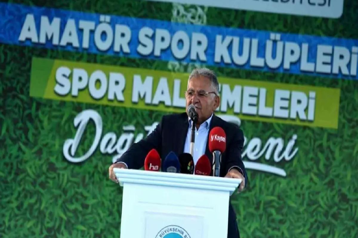 Kayseri’de Amatör Spor Kulüplerine Malzeme Desteği