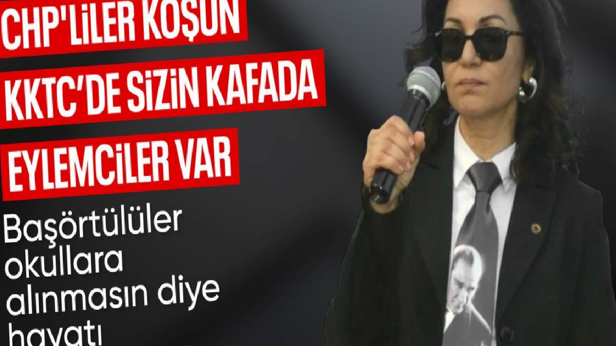 KKTC’de başörtüsünün serbest bırakılmasına karşı ‘hayatı durdurma’ çağrısı yaptılar