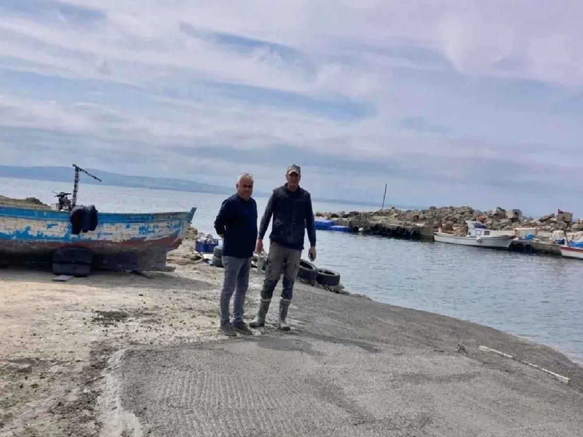 Kocaçeşme’de Balıkçılar İçin Rampa Yapıldı