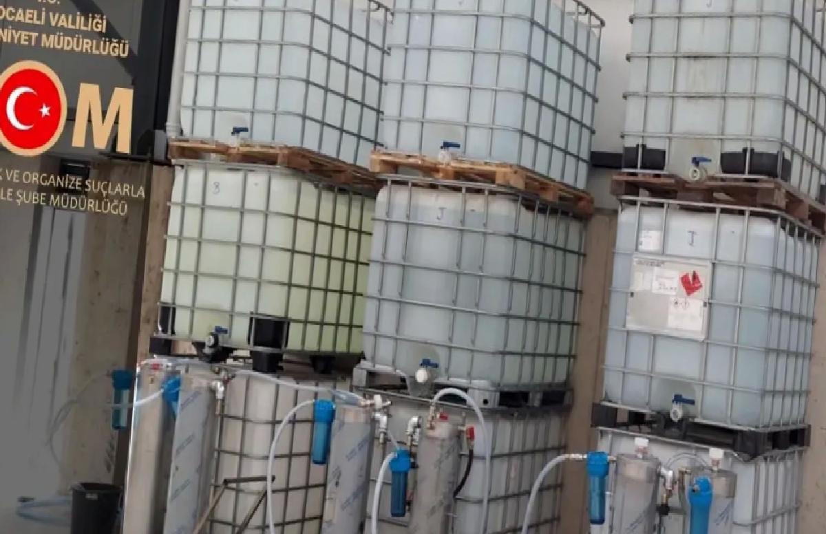 Kocaeli’de Kaçak Alkol Operasyonu