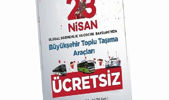Kocaeli’nde 23 Nisan’da ulaşım ücretsiz
