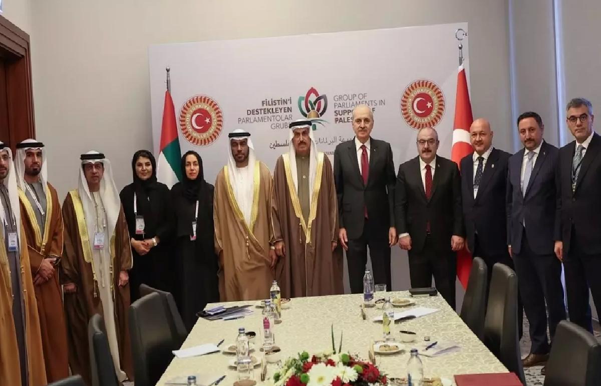 Kurtulmuş, BAE ile Filistin Destek Toplantısı Yaptı