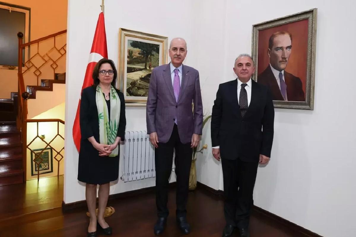 Kurtulmuş, Bişkek Büyükelçiliğini Ziyaret Etti